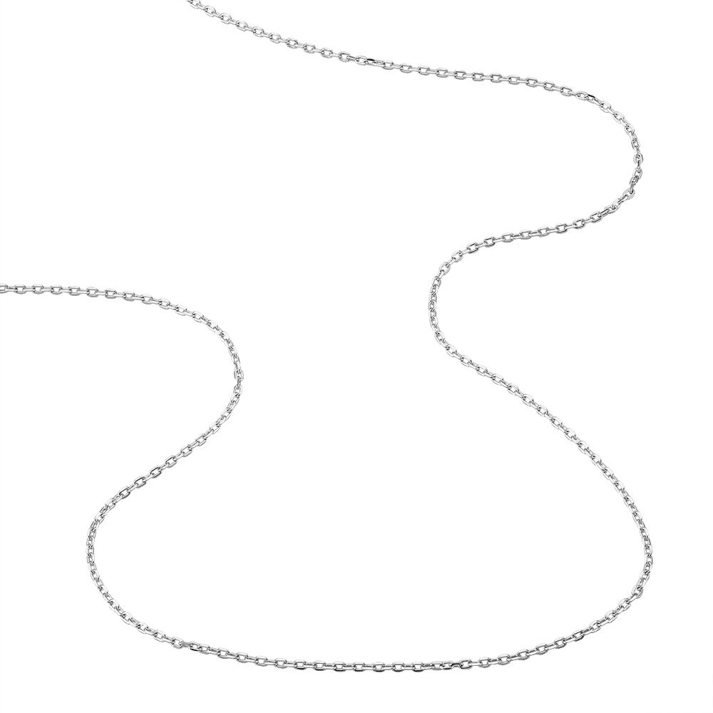 Chaîne Igoa Maille Forçat Diamantee Or Blanc - Chaines Famille | Marc Orian