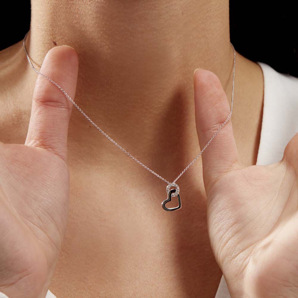 Collier Melesine Or Blanc Diamant - Colliers avec pierres Femme | Marc Orian