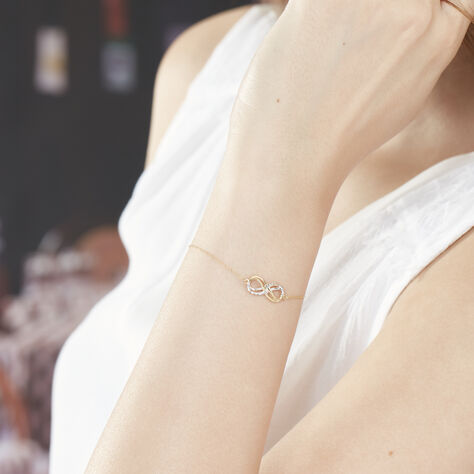 Bracelet Maryeme Infini Diamante Or Bicolore - Bracelets chaînes Femme | Marc Orian