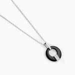 Collier Suzanne Argent Blanc C&eacute;ramique Et Oxyde De Zirconium - Colliers avec pierres Femme | Marc Orian