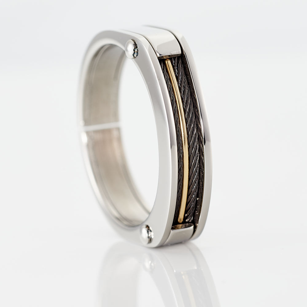 Bague Iziana Acier Blanc - Bagues Homme | Marc Orian