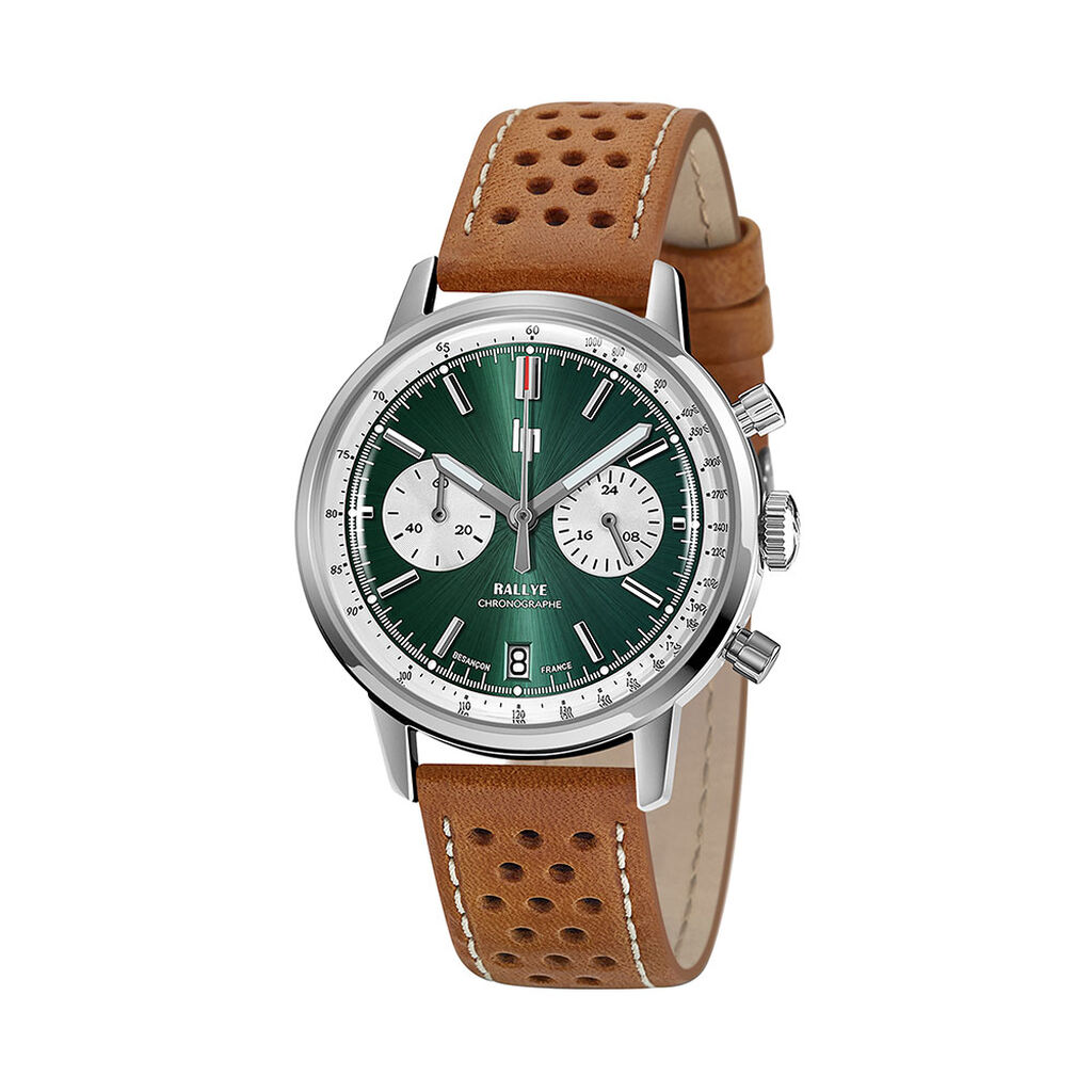Montre Lip Rallye Meca-Quartz Vert - Montres &eacute;tanches Homme | Marc Orian
