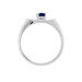 Bague Edgina Or Blanc Saphir Et Diamant - Solitaires Femme | Marc Orian