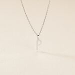 Pendentif Ionia Lettre Or Blanc - Pendentifs Famille | Marc Orian