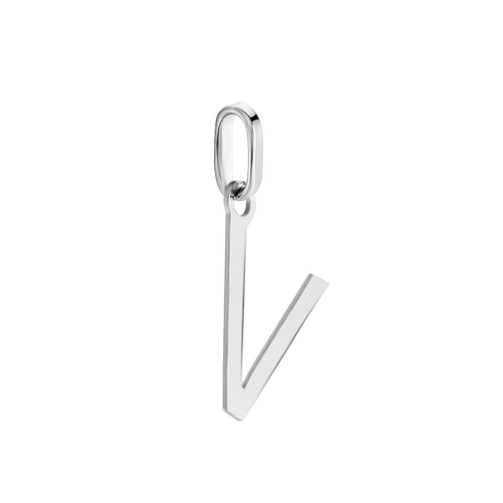 Pendentif Ionia Lettre Or Blanc - Pendentifs Famille | Marc Orian