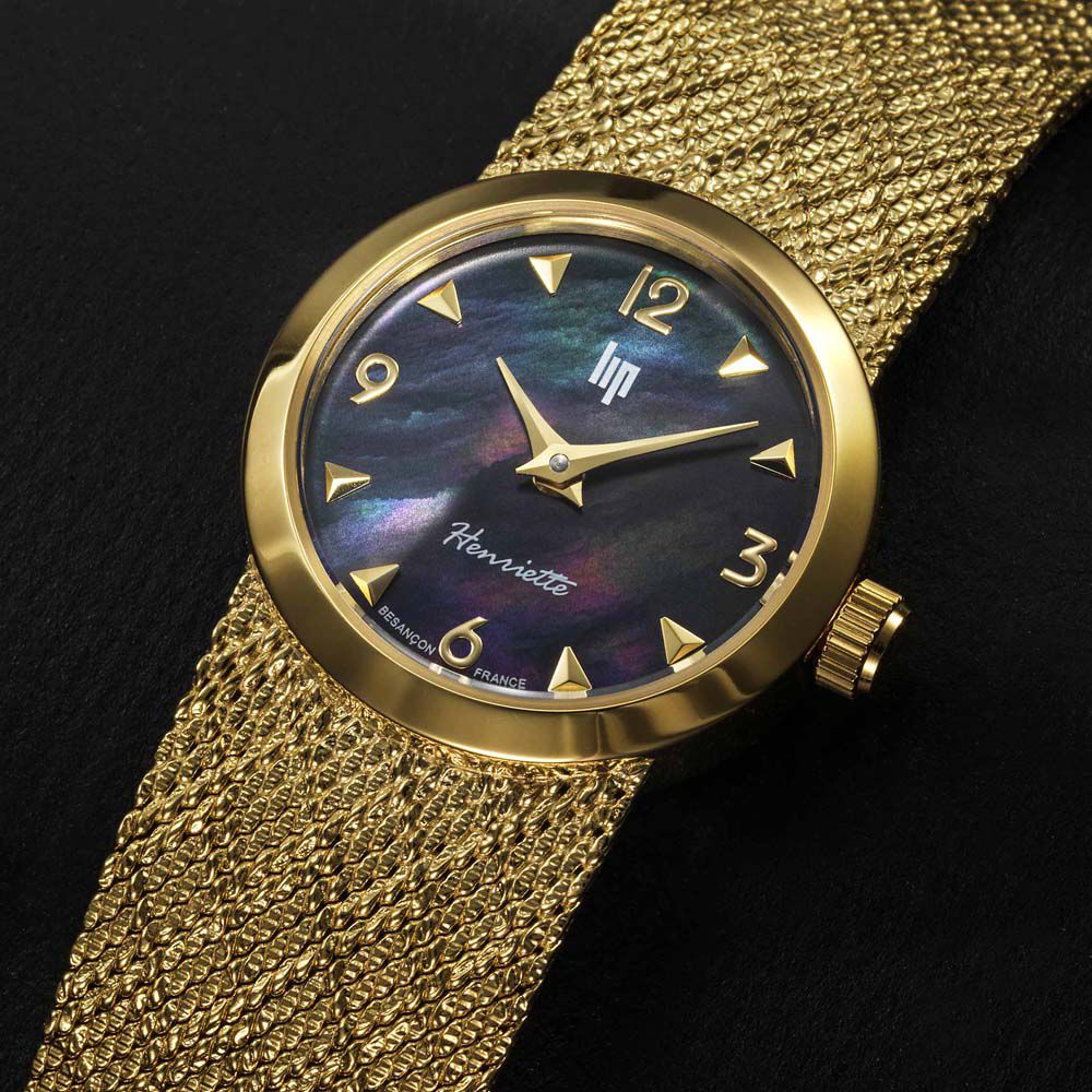 Montre Lip Henriette Nacre Noire - Montres classiques Femme | Marc Orian