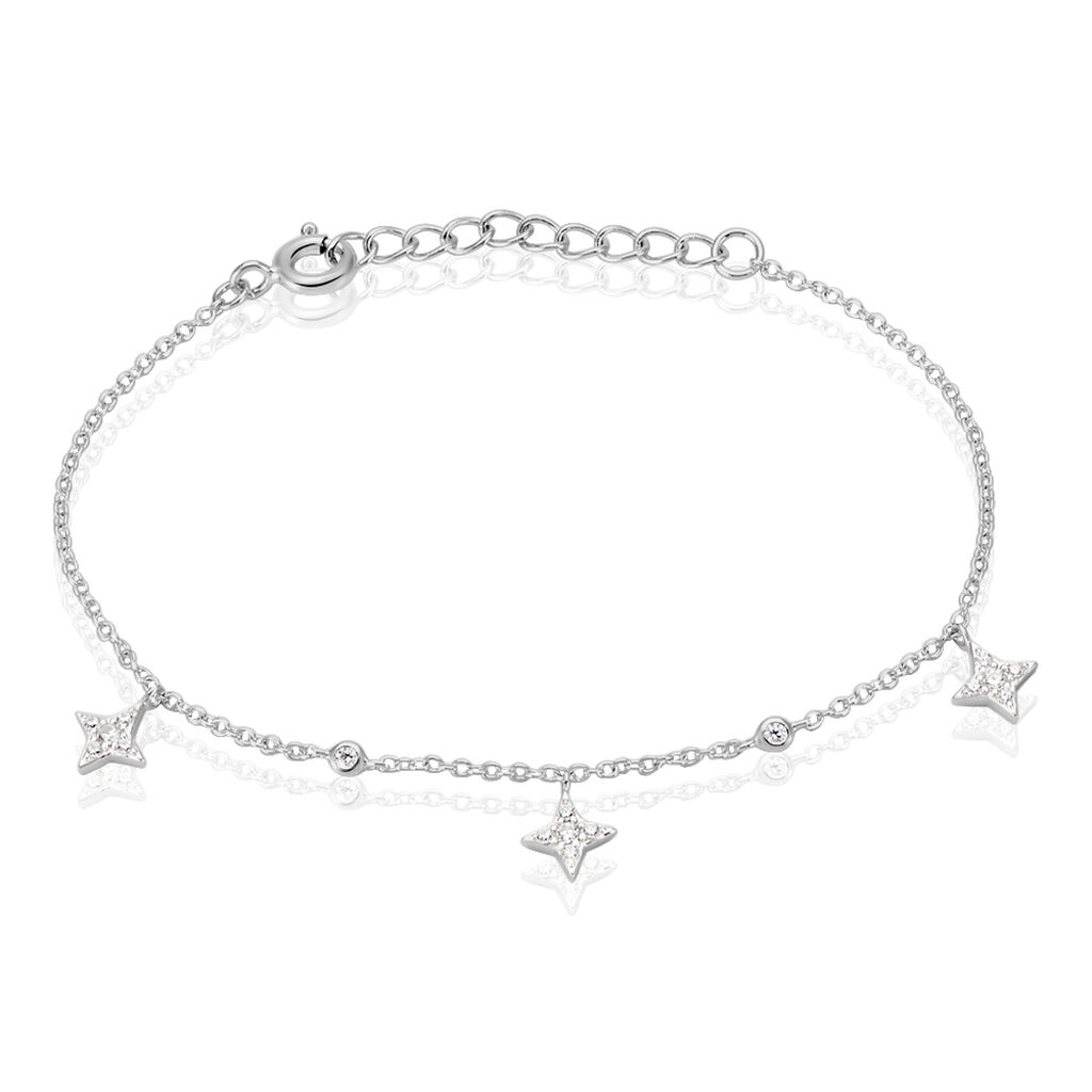 Bracelet Pricille Argent Blanc Oxyde De Zirconium - Bracelets fantaisie Femme | Marc Orian