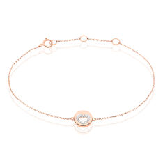 Bracelet Rosalina Or Rose Diamant - Bracelets chaînes Femme | Marc Orian