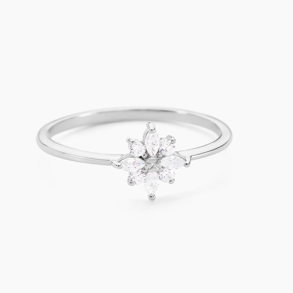 Bague Eclat Argent Blanc Oxyde De Zirconium - Bijoux fantaisie Femme | Marc Orian