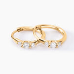 Cr&eacute;oles Kaelee Or Jaune Diamant Synth&eacute;tique - Boucles d'oreilles mariage Femme | Marc Orian