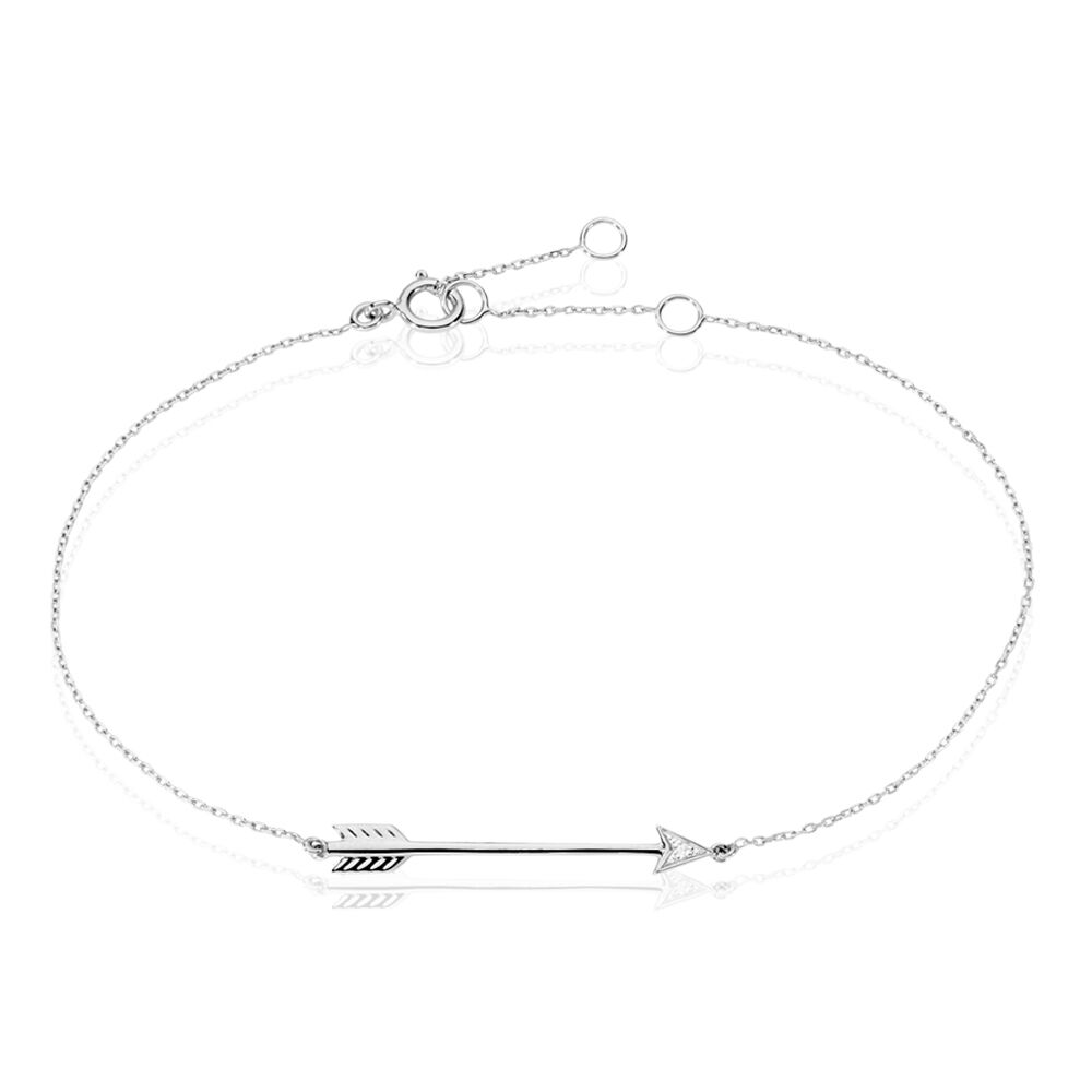 Bracelet Cupidon Or Blanc Diamant - Bracelets cha&icirc;nes Femme | Marc Orian