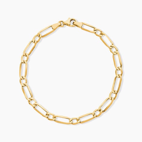 Bracelet Ophelio Maille Alternee 1/1 Or Jaune - Bracelets mailles Femme | Marc Orian