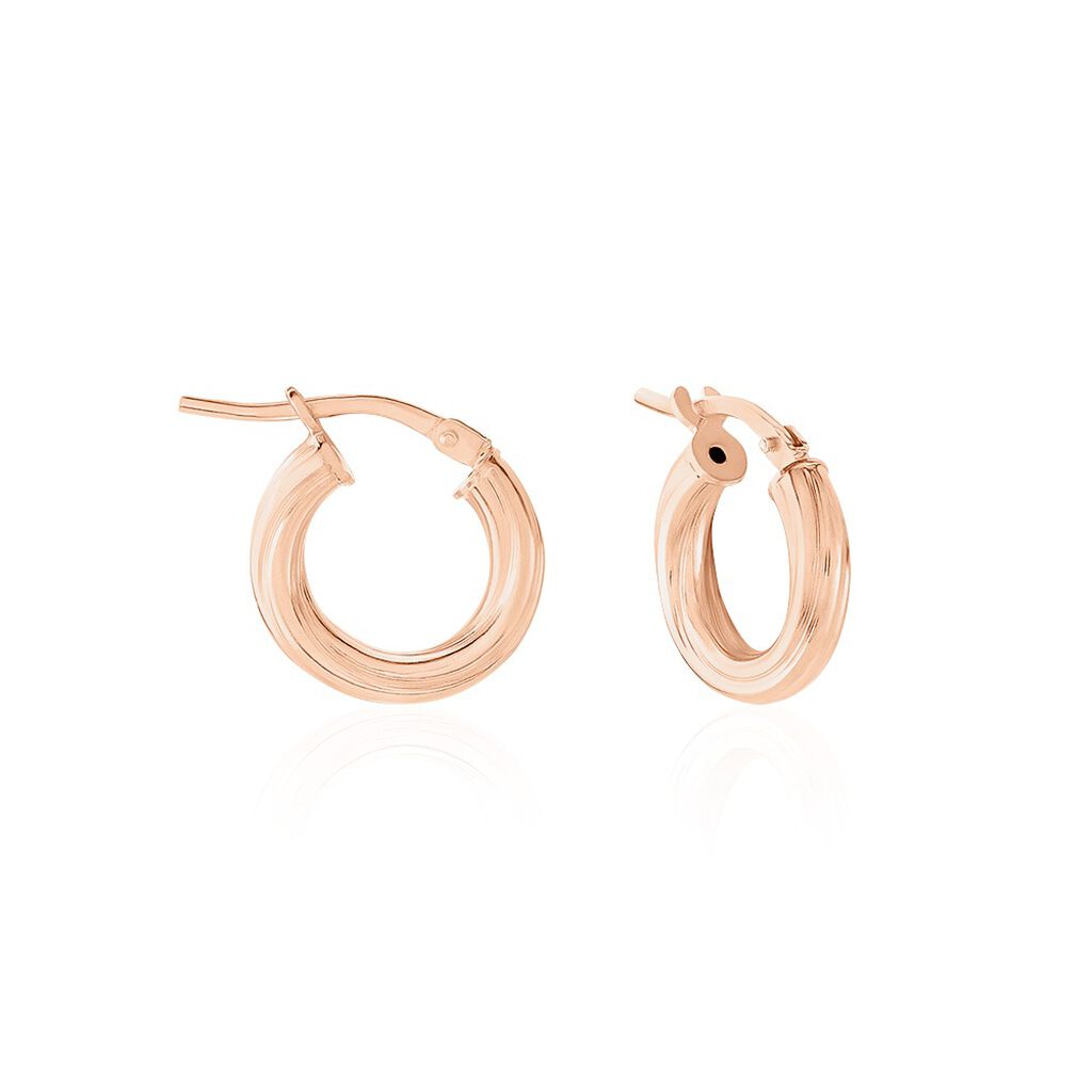 Cr&eacute;oles Maia Argent Rose - Cr&eacute;oles Femme | Marc Orian