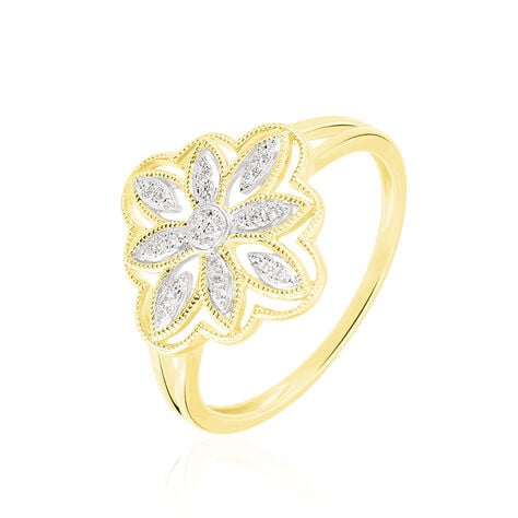 Bague Veda Or Jaune Diamant - Bagues pierres pr&eacute;cieuses Femme | Marc Orian