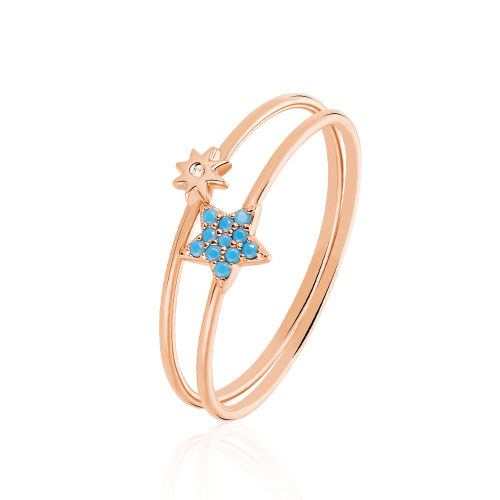 Bague Miguele Argent Rose Oxyde De Zirconium - Bagues avec pierre Femme | Marc Orian
