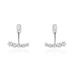 Bijoux D'oreilles Karoly Argent Blanc Oxyde De Zirconium - Piercings d'oreilles Femme | Marc Orian