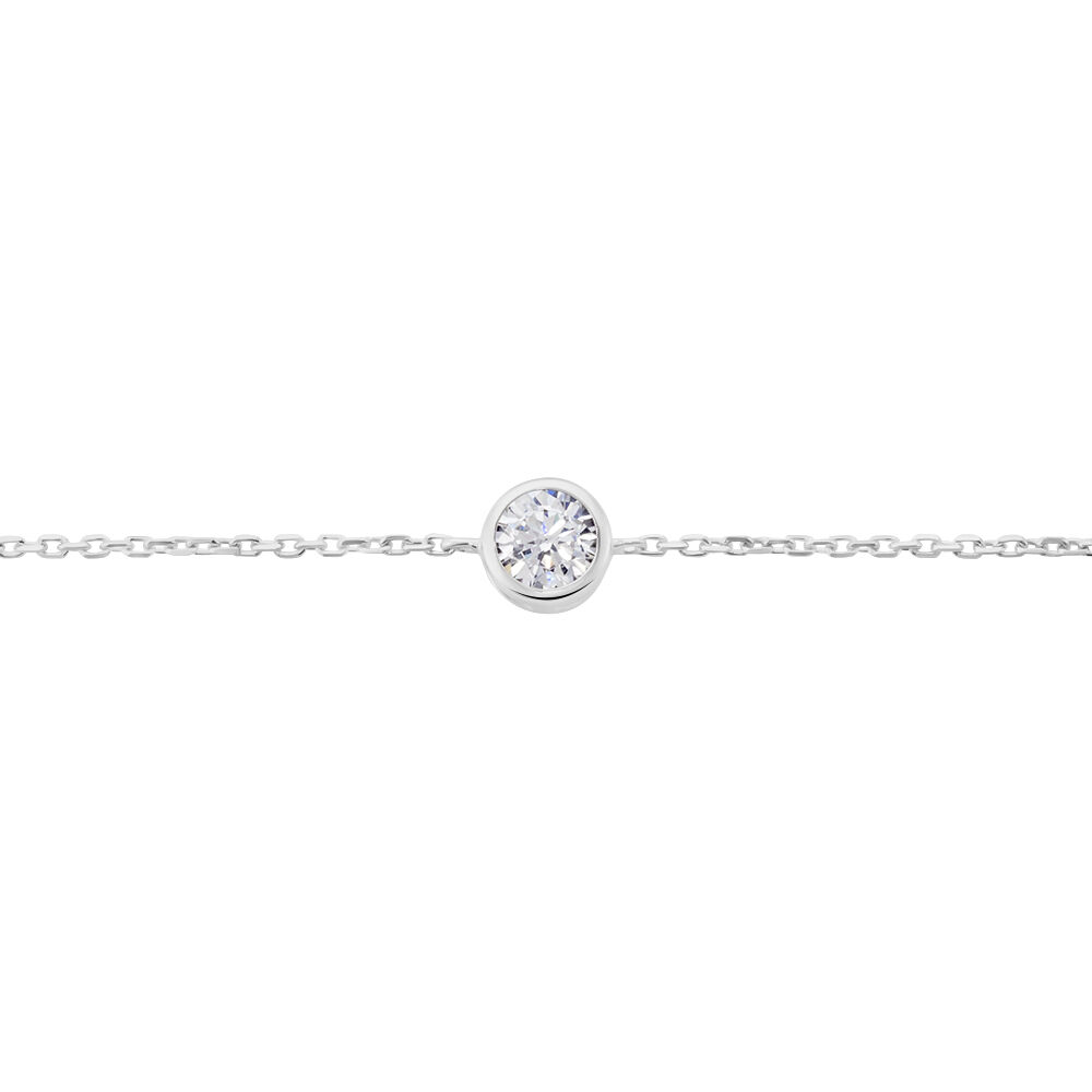 Bracelet Abha Argent Blanc Oxyde De Zirconium - Bracelets fantaisie Femme | Marc Orian