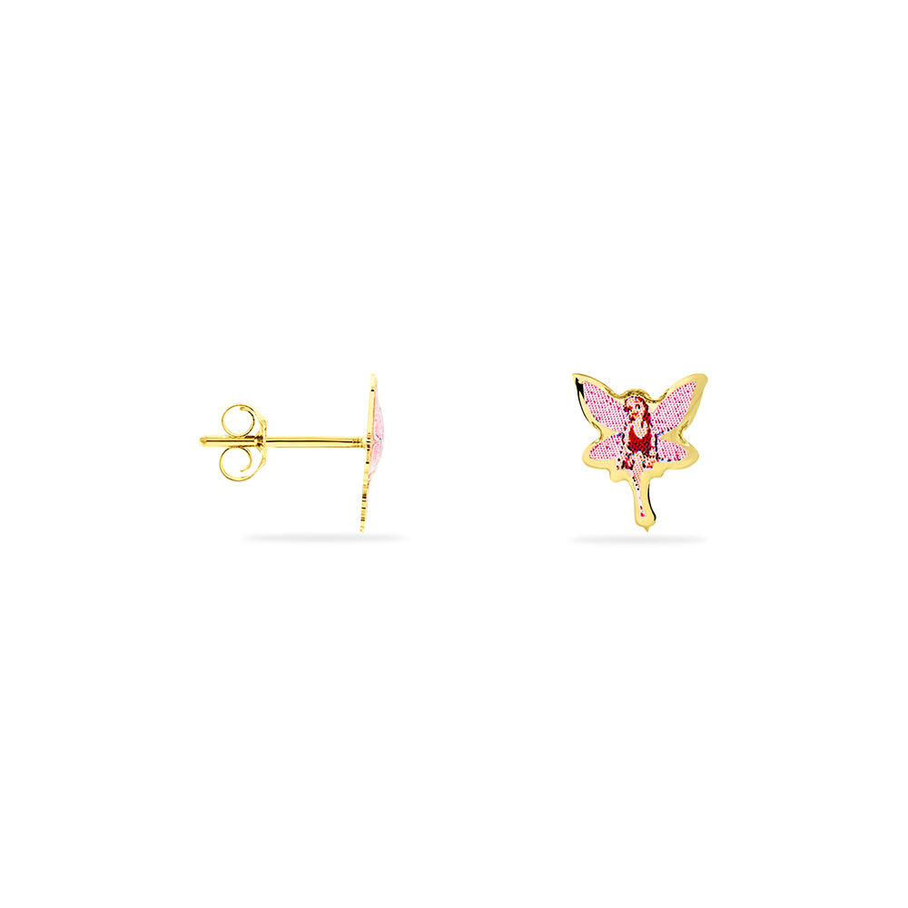 Boucles D'oreilles Puces Feerie Or Jaune - Puces Enfant | Marc Orian