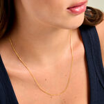 Chaine Ixia Maille Gourmette Diam Argent Dor&eacute; A L'Or 750/1000 - Chaines Unisex | Marc Orian