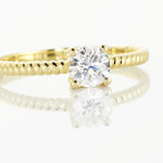 Bague Solitaire Renate Or Jaune Oxyde De Zirconium - Solitaires Femme | Marc Orian