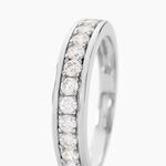 Demi Alliance Heket Argent Blanc Oxyde De Zirconium - Bijoux fantaisie Femme | Marc Orian