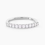 Alliance 1090 Or Blanc Diamant - Alliances duo Femme | Marc Orian