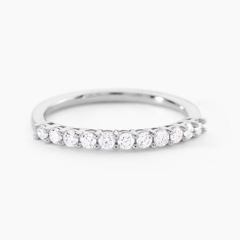 Alliance 1090 Or Blanc Diamant - Alliances duo Femme | Marc Orian