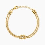 Bracelet Charleen Acier Jaune - Bracelets cha&icirc;nes Femme | Marc Orian