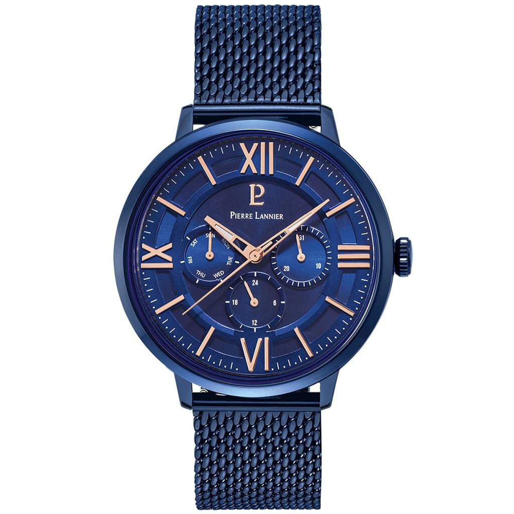 Montre Pierre Lannier Collection Beaucour Bleu - Montres classiques Homme | Marc Orian