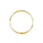 Alliance Strie Fantaisie Demi Jonc Classique Or Bicolore - Alliances duo Unisex | Marc Orian