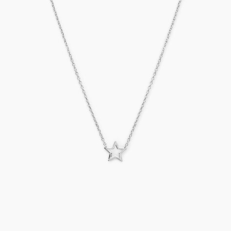 Collier Bess Argent Blanc - Colliers Femme | Marc Orian