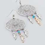 Boucles D'oreilles Pendantes Misalie Argent Blanc - Pendantes Femme | Marc Orian