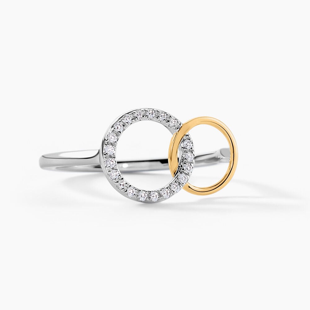 Bague Fei Or Jaune Argent Blanc Oxyde De Zirconium - Bagues avec pierre Femme | Marc Orian