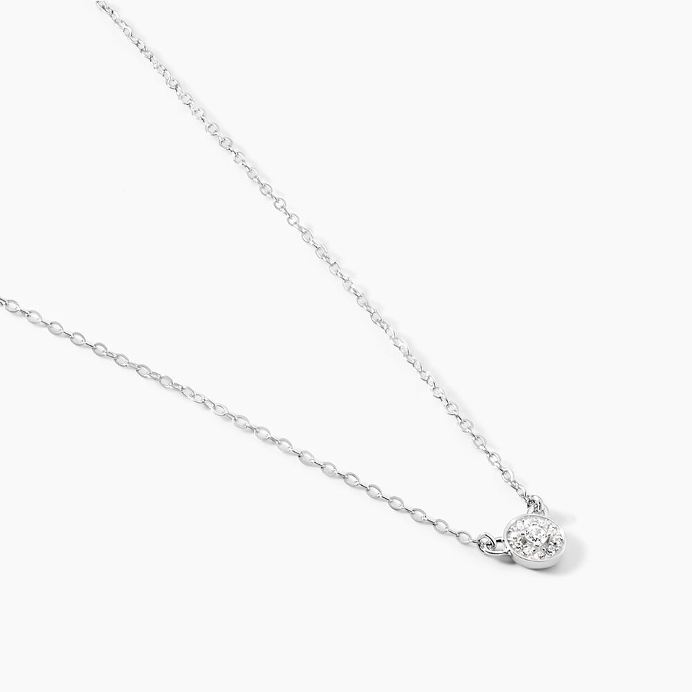 Collier Argent Blanc Auxana Oxyde De Zirconium - Colliers avec pierres Femme | Marc Orian