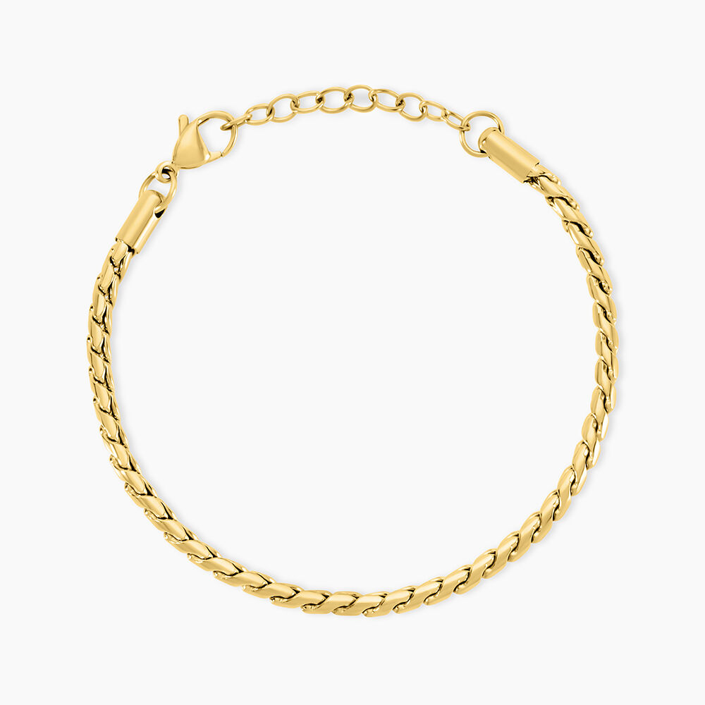Bracelet Sloane Acier Jaune - Bracelets cha&icirc;nes Femme | Marc Orian