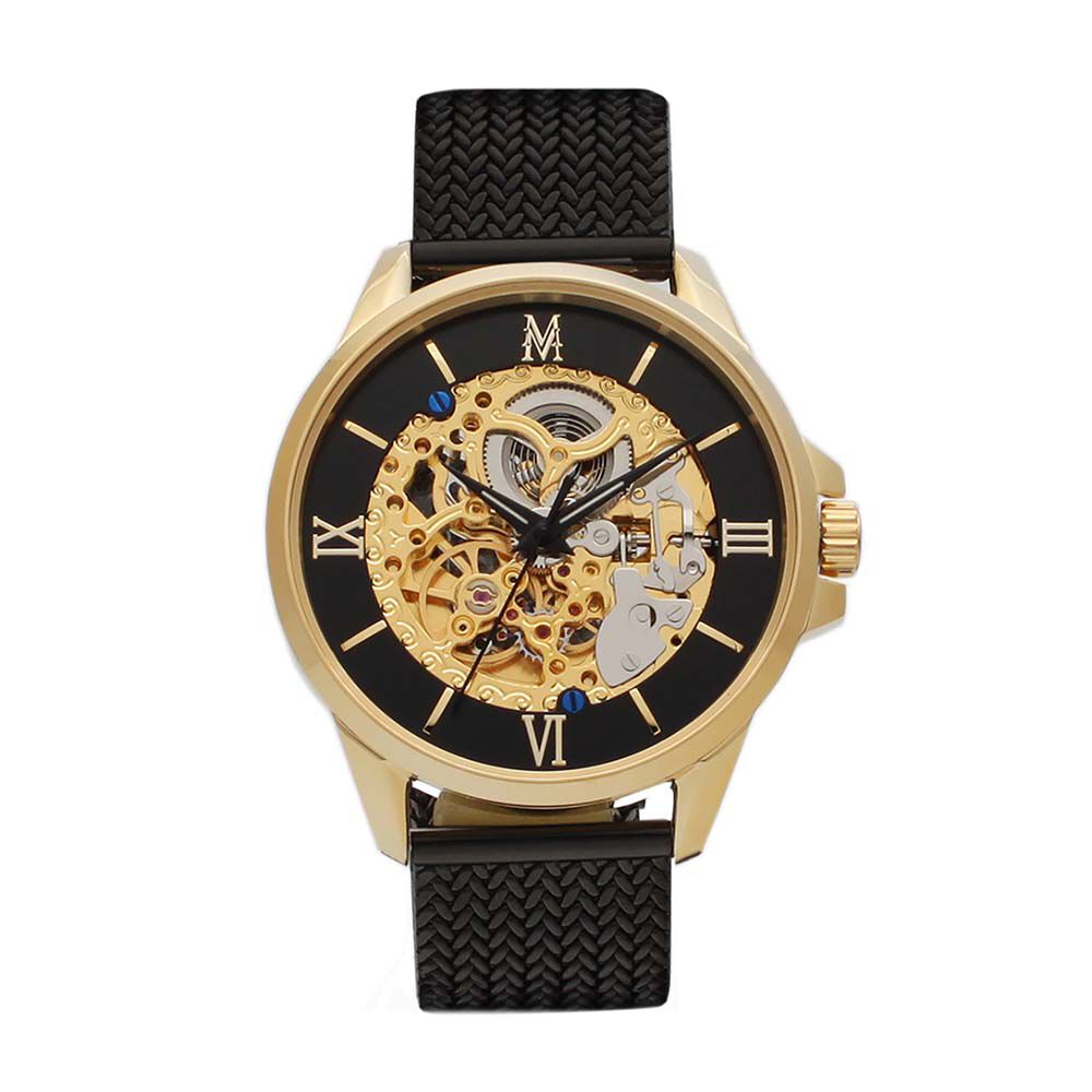 Montre Montignac Round Automatique Noir - Montres automatiques Homme | Marc Orian