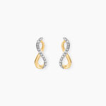 Boucles D'oreilles Puces Osanna Or Jaune Diamants - Puces Femme | Marc Orian