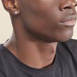 Boucles D'oreilles Puces Or Blanc Doreen Oxydes De Zirconium - Puces Famille | Marc Orian