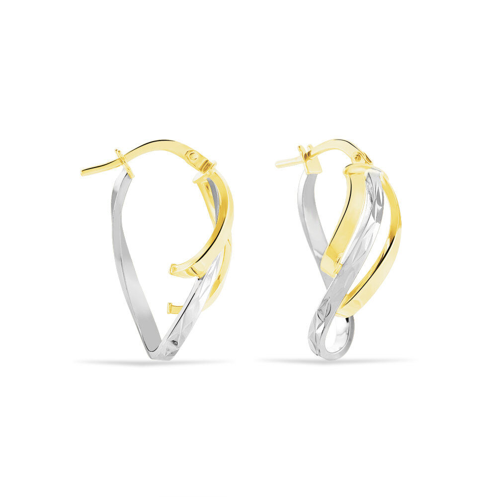 Créoles Holly Or Bicolore - Créoles Femme | Marc Orian