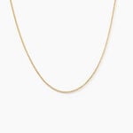 Cha&icirc;ne Ixia Maille Gourmette Diamantee Or Jaune - Chaines Femme | Marc Orian