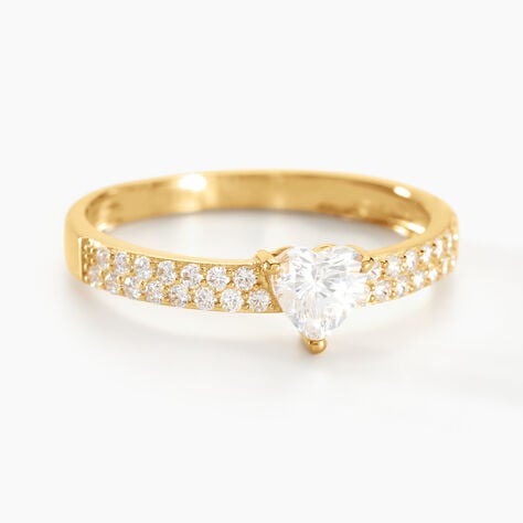 Bague Monelle Or Jaune Oxyde De Zirconium - Solitaires Femme | Marc Orian