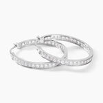 Cr&eacute;oles Django Argent Blanc Oxyde De Zirconium - Cr&eacute;oles Femme | Marc Orian