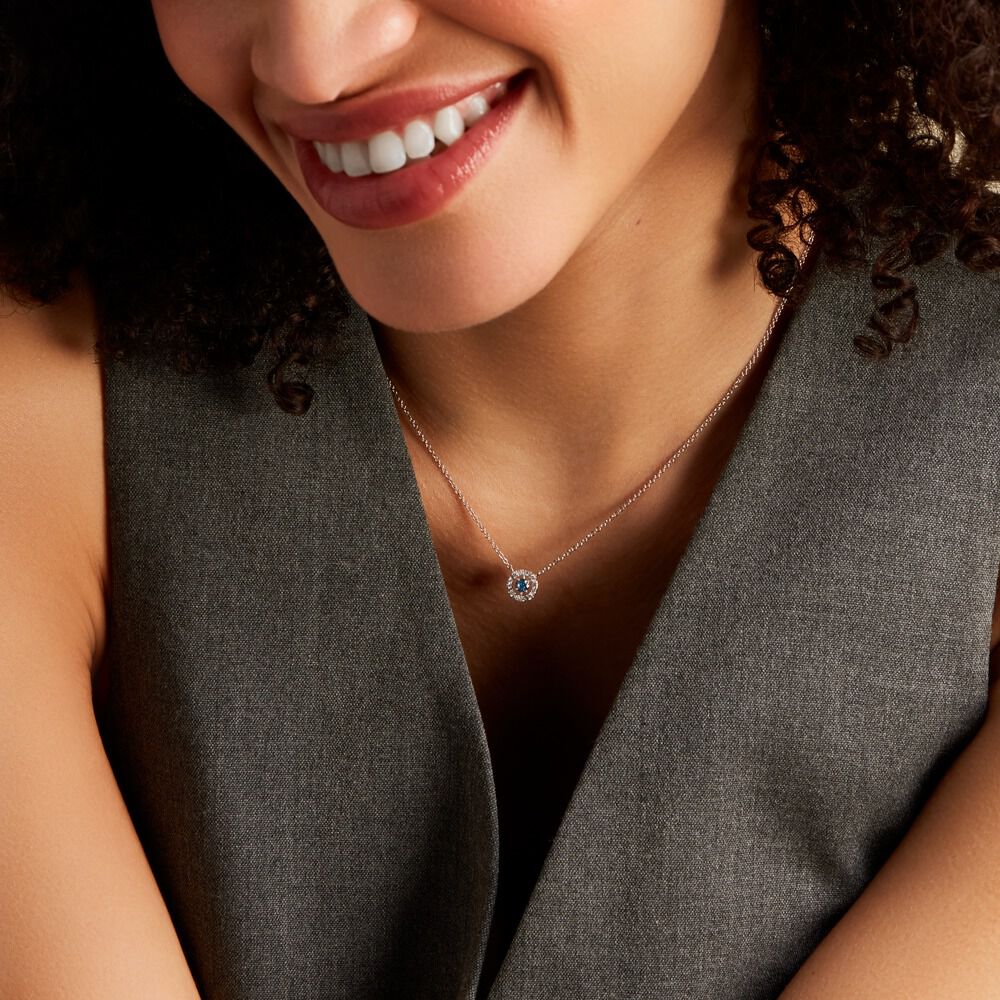 Collier Carren Argent Blanc Oxyde De Zirconium - Colliers solitaires Femme | Marc Orian