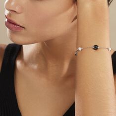 Bracelet Lucia Cera Argent Blanc Perle De Culture Et Céramique - Bracelets chaînes Femme | Marc Orian