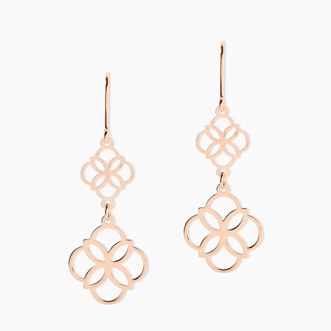 Boucles D'oreilles Pendantes Letizia Argent Rose - Pendantes Femme | Marc Orian