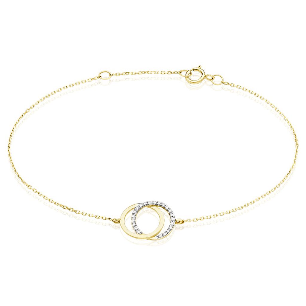 Bracelet Or Jaune Tresha Diamants - Bracelets chaînes Femme | Marc Orian