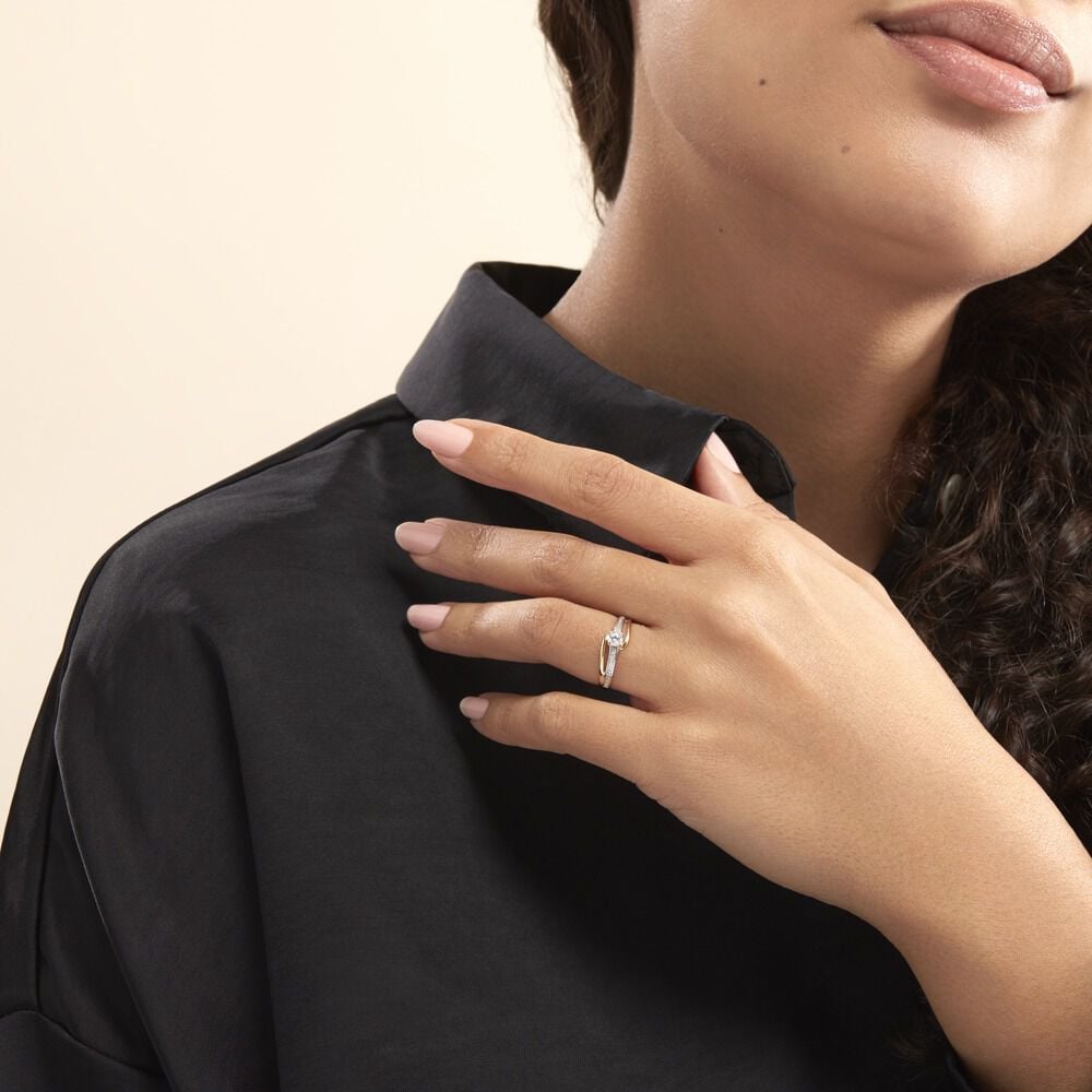 Bague Solitaire Armelle Or Jaune Oxyde De Zirconium - Solitaires Femme | Marc Orian