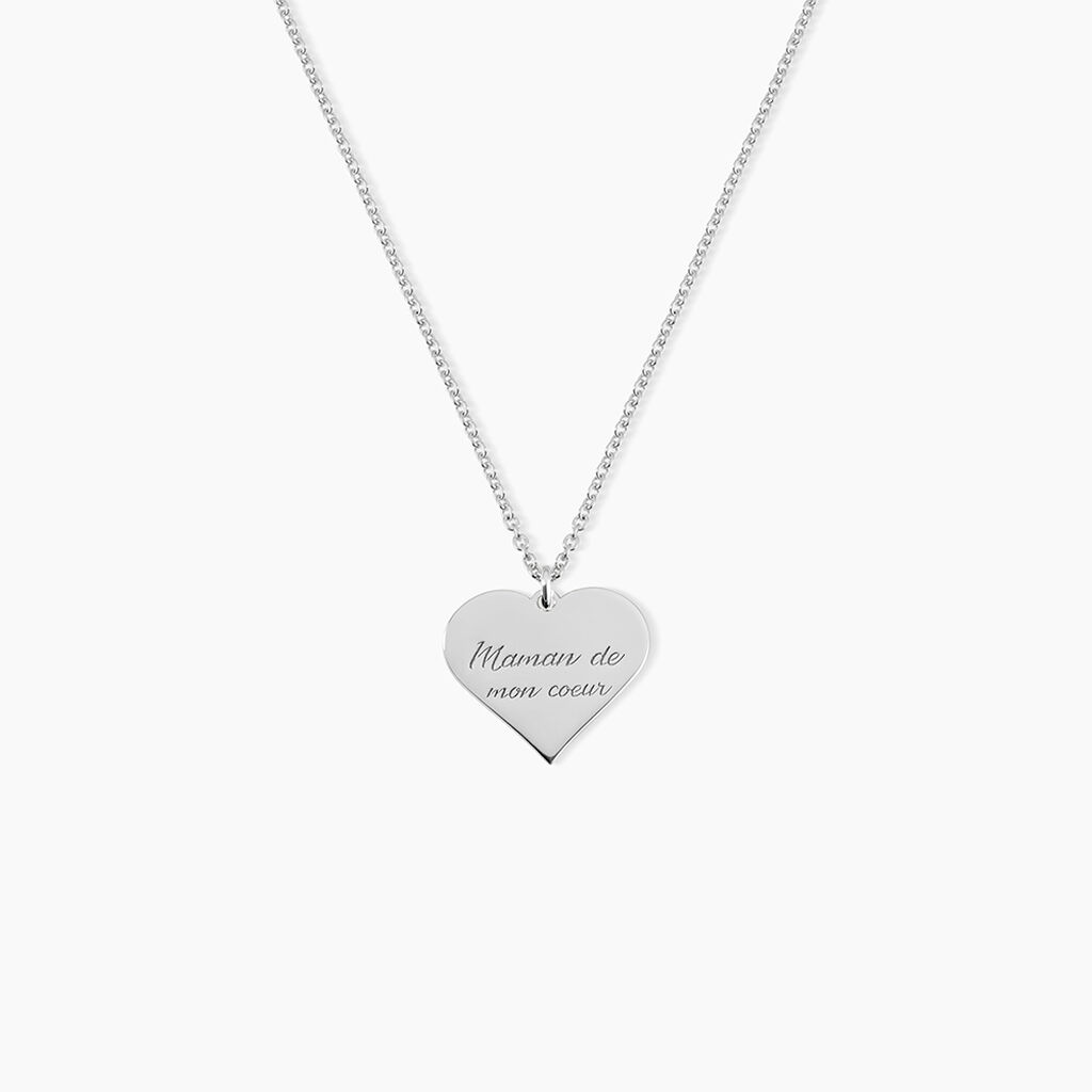Collier Argent Blanc Francino - Colliers fantaisie Femme | Marc Orian