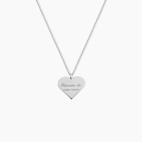 Collier Argent Blanc Francino - Colliers fantaisie Femme | Marc Orian