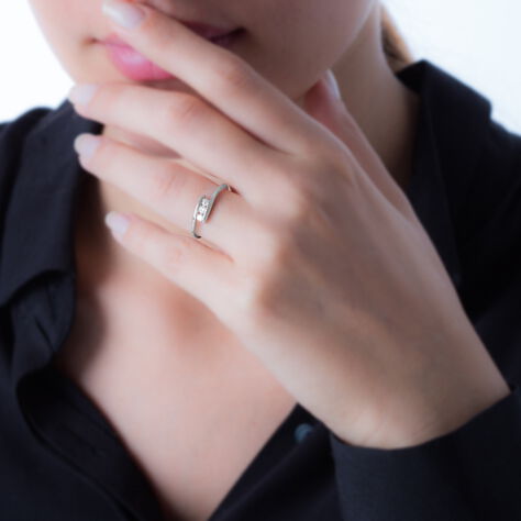Bague Loresa Or Blanc Diamant - Bagues fiançailles Femme | Marc Orian
